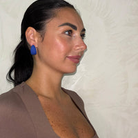 Orecchino Zelen Blu Elettrico