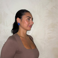 Orecchino Zelen Blu Elettrico