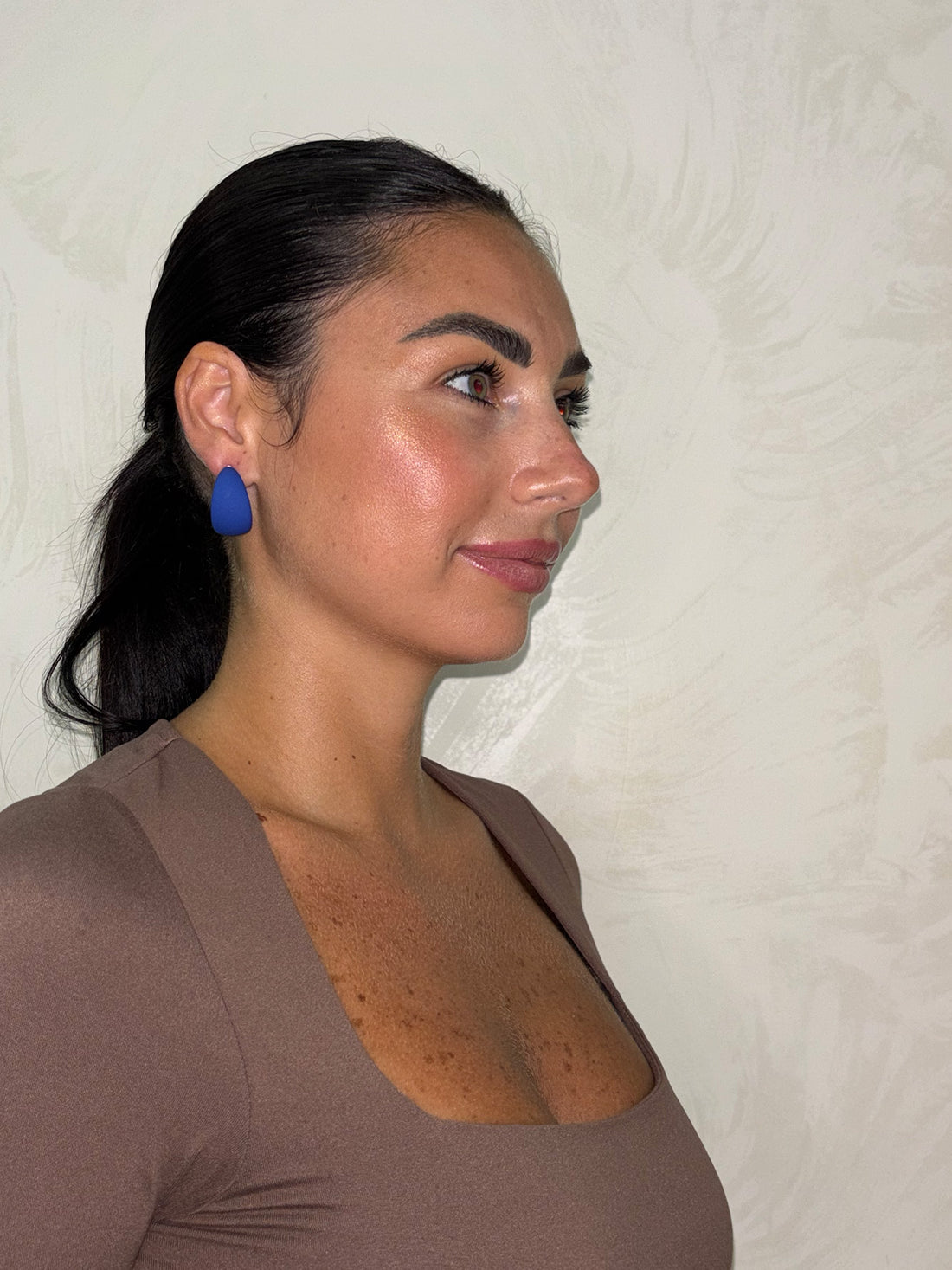 Orecchino Zelen Blu Elettrico