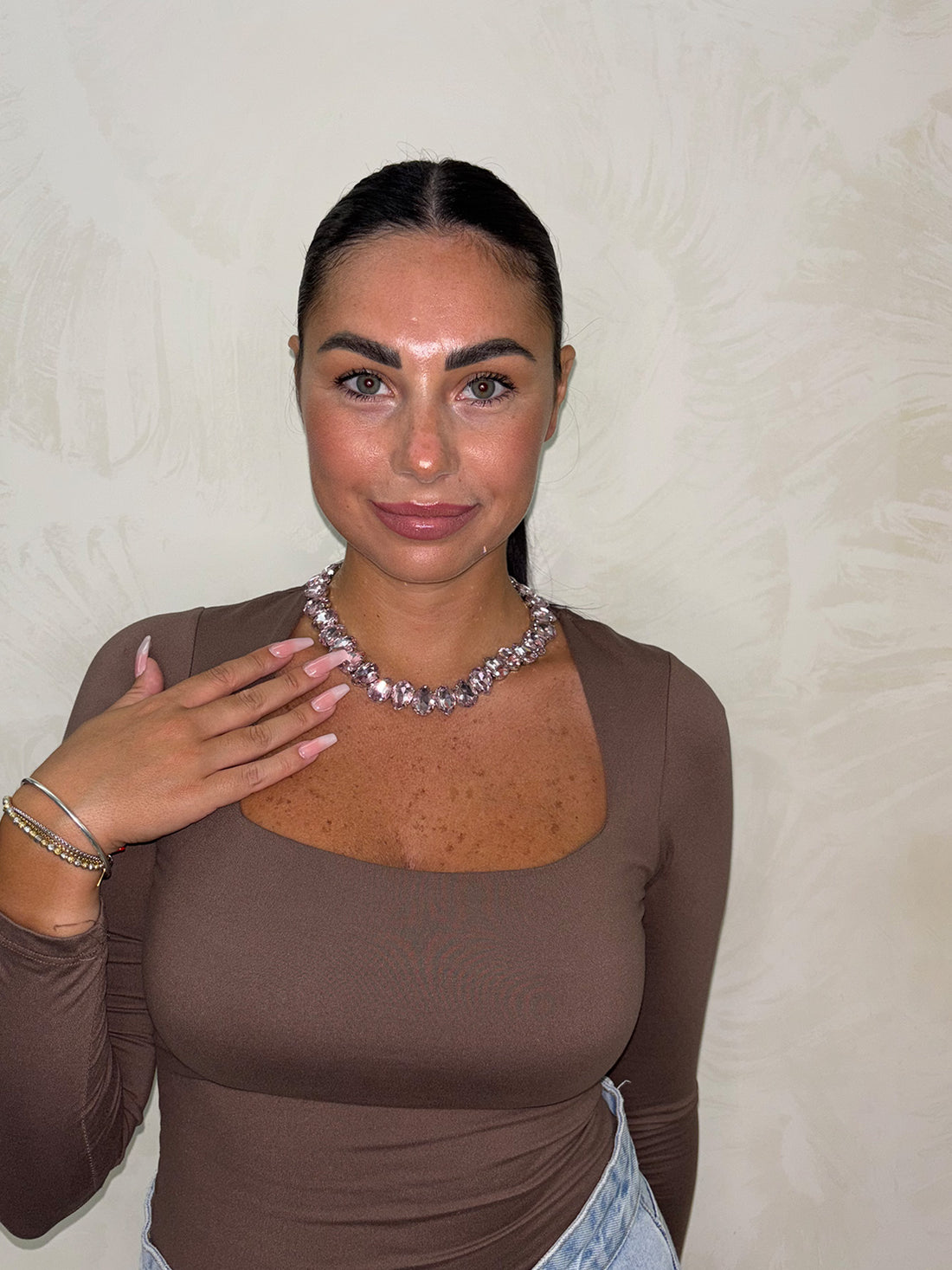 Collana Diamonds Rosa