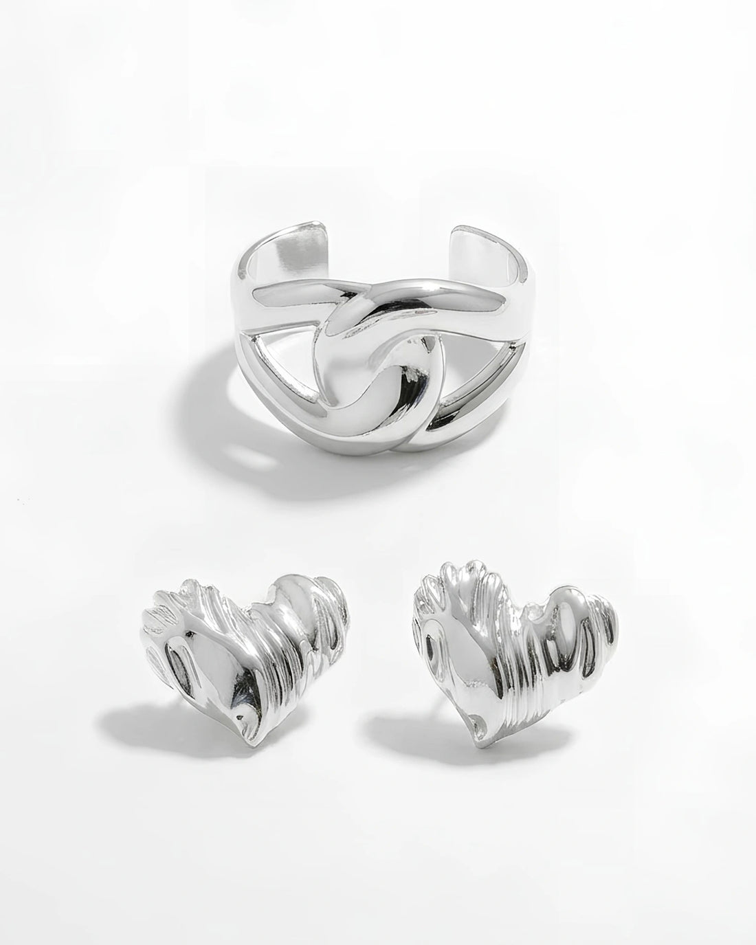 Combo Ross - Bracciale & Orecchino Argento