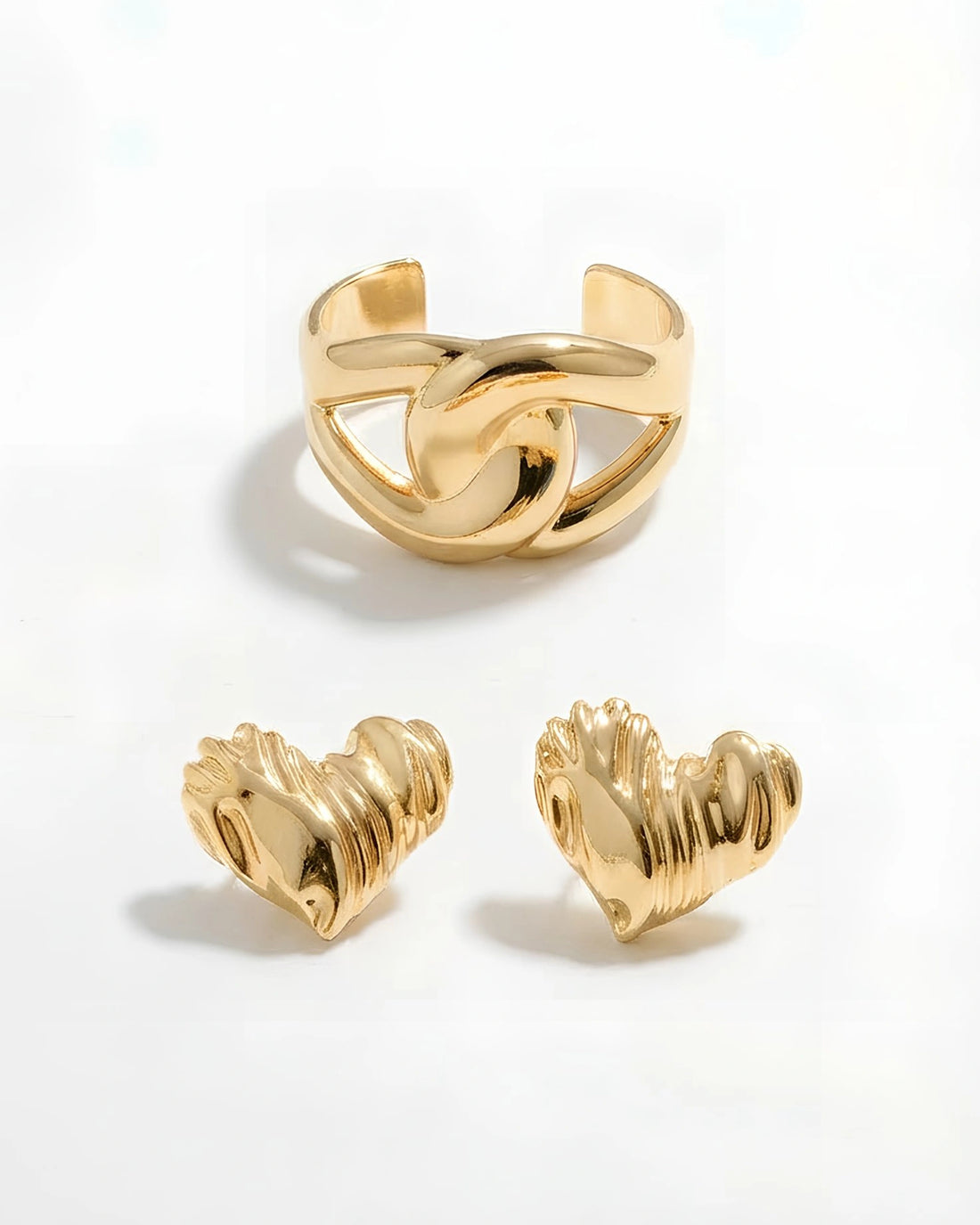 Combo Ross - Bracciale & Orecchino Oro