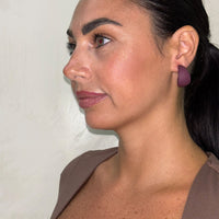 Orecchino Zelen bordeaux