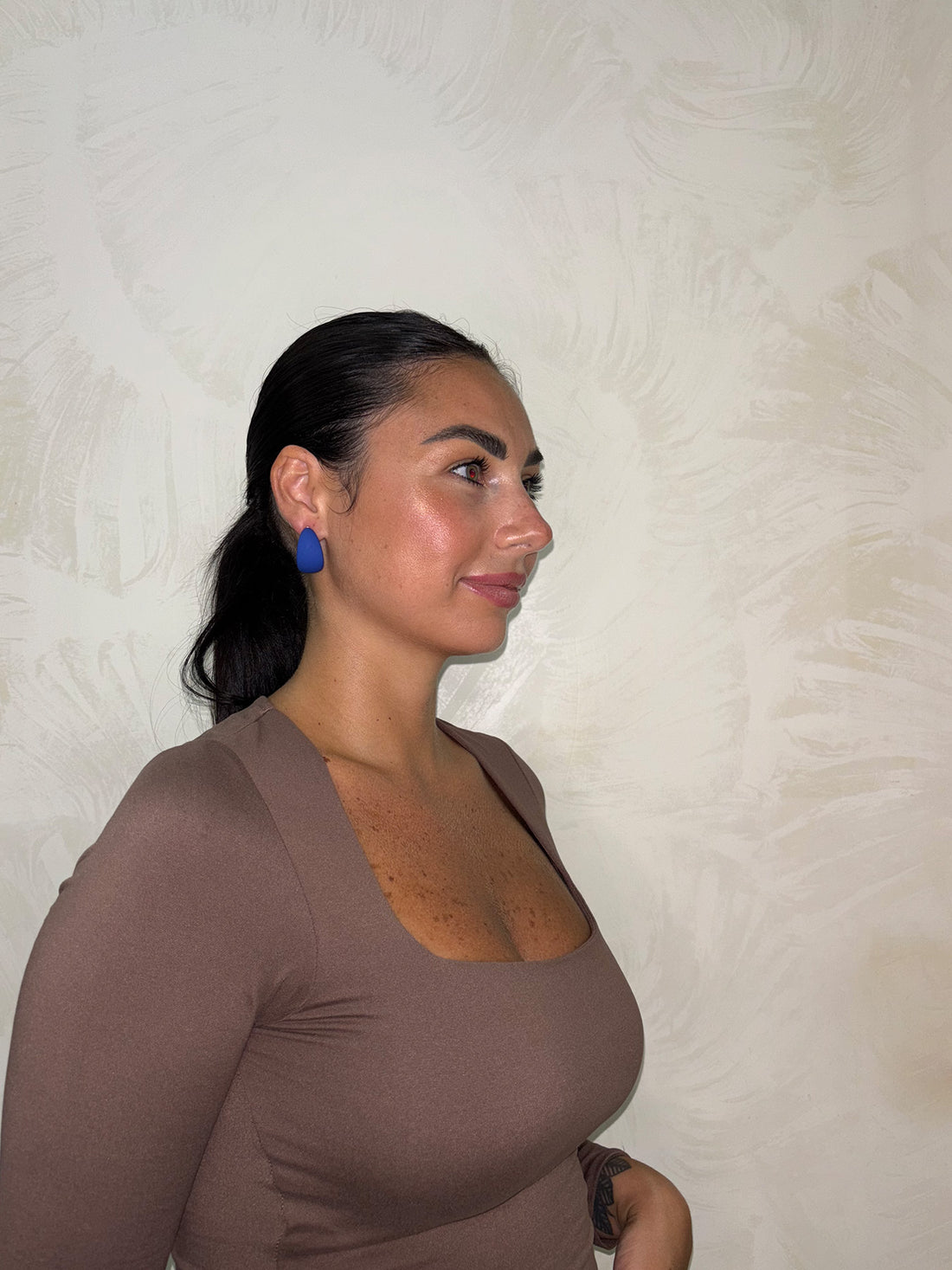 Orecchino Zelen Blu Elettrico