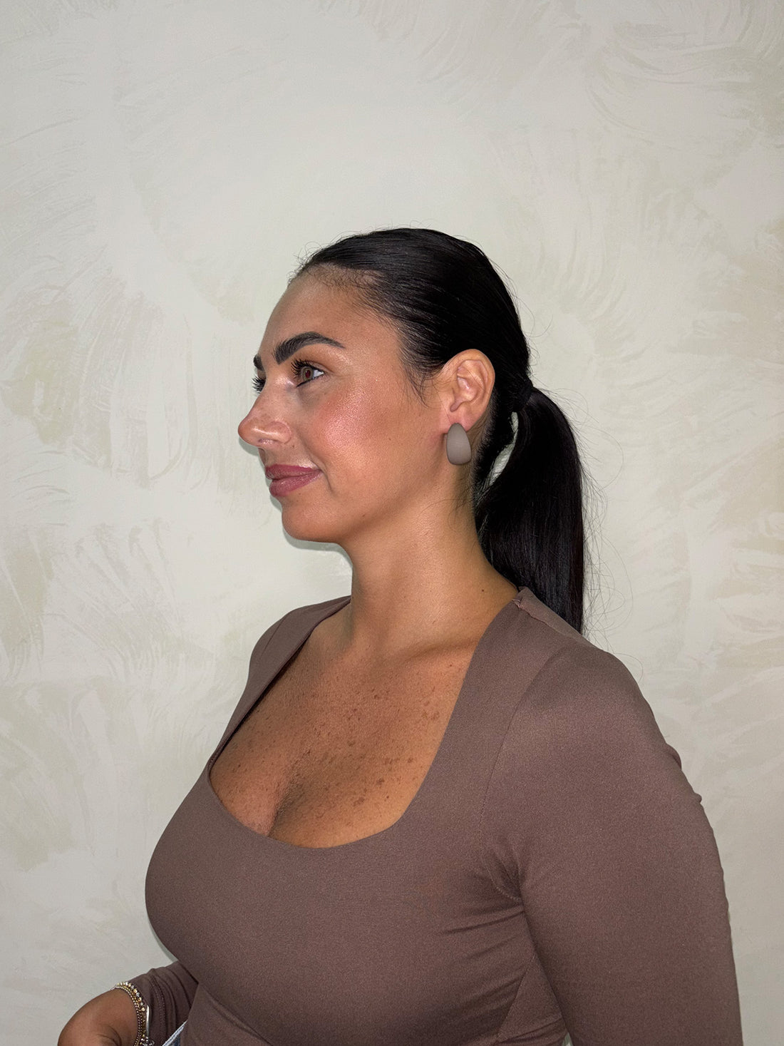 Orecchino Zelen Marrone Chiaro