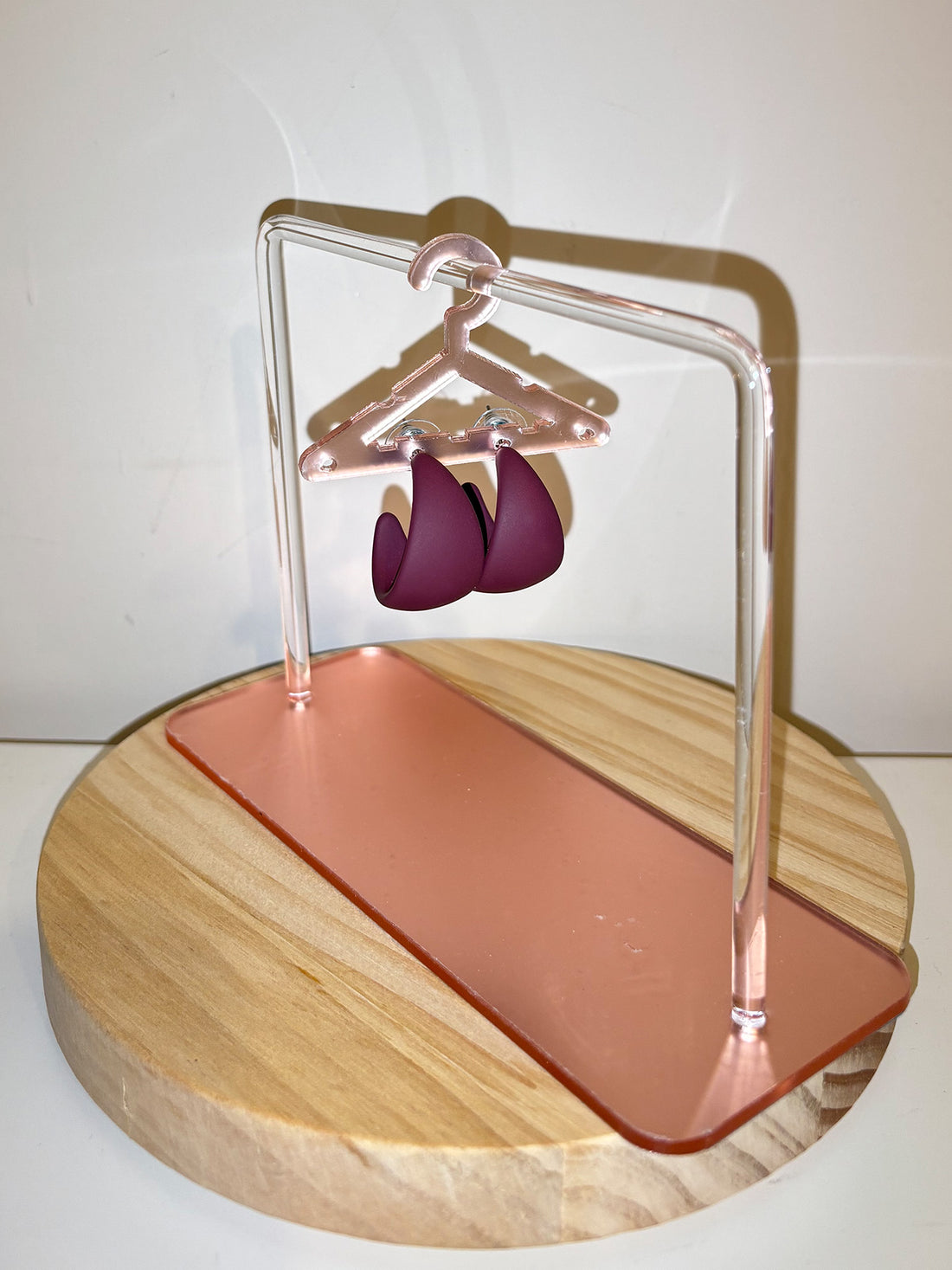 Orecchino Zelen bordeaux